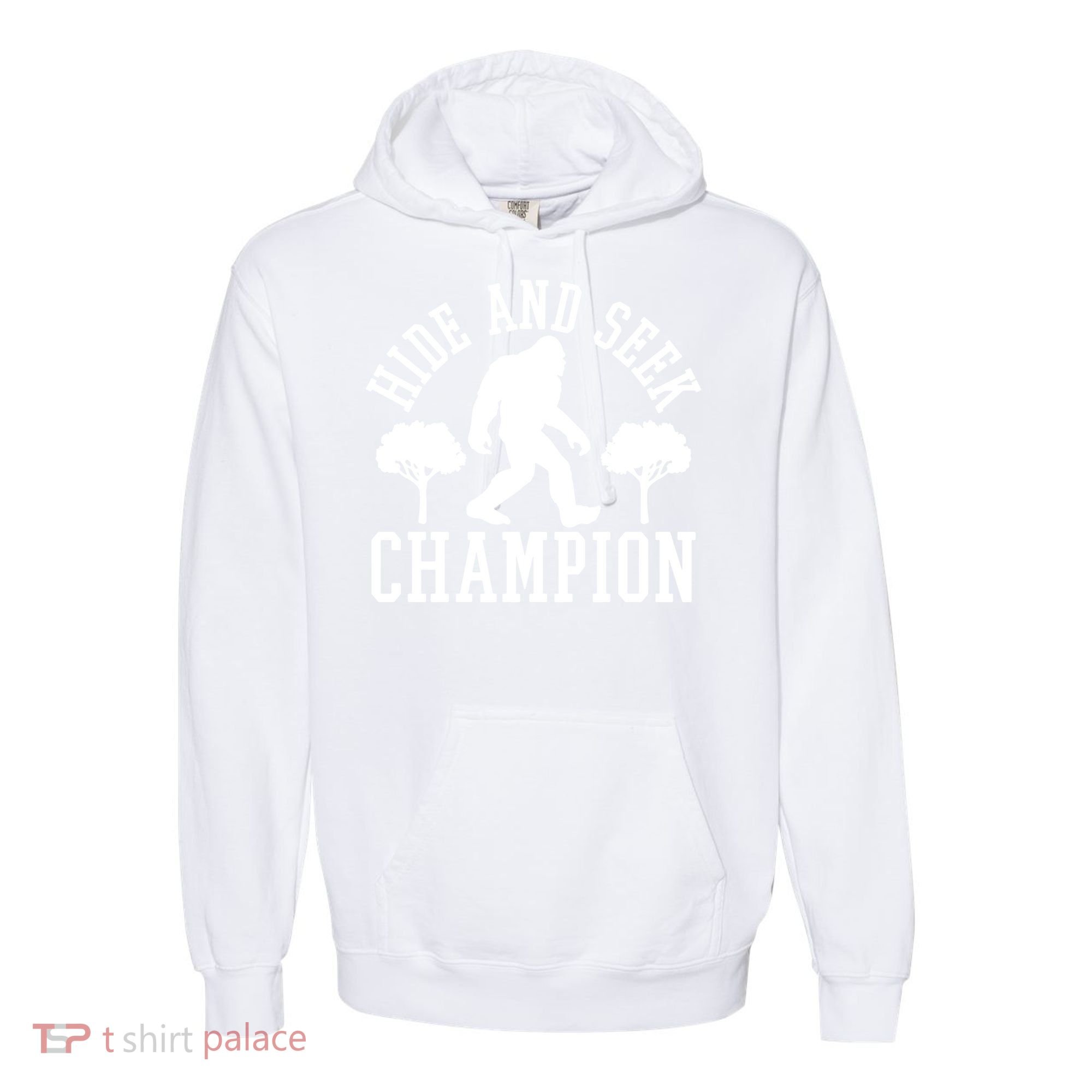 Bigfoot Hide And Seek Champion Comfort Colors Garment-Dyed Hooded Sweatshirt