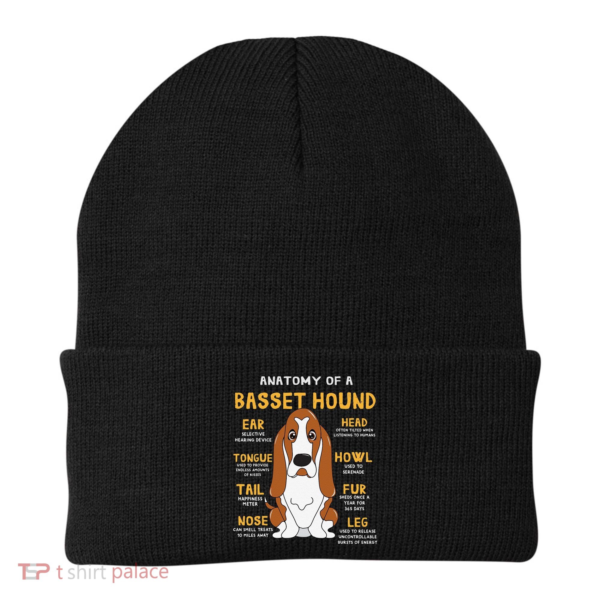 Basset Hound Anatomy Funny Dog Mom Dad Cute Gift Beanie