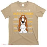 Basset Hound Anatomy Funny Dog Mom Dad Cute Gift T-Shirt thumb 0