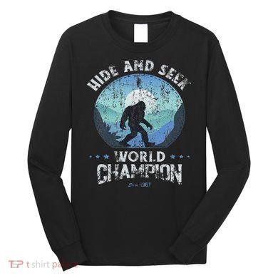 Bigfoo Hide And Seek, Bigfoot Hide And Seek Champion Long Sleeve Shirt
