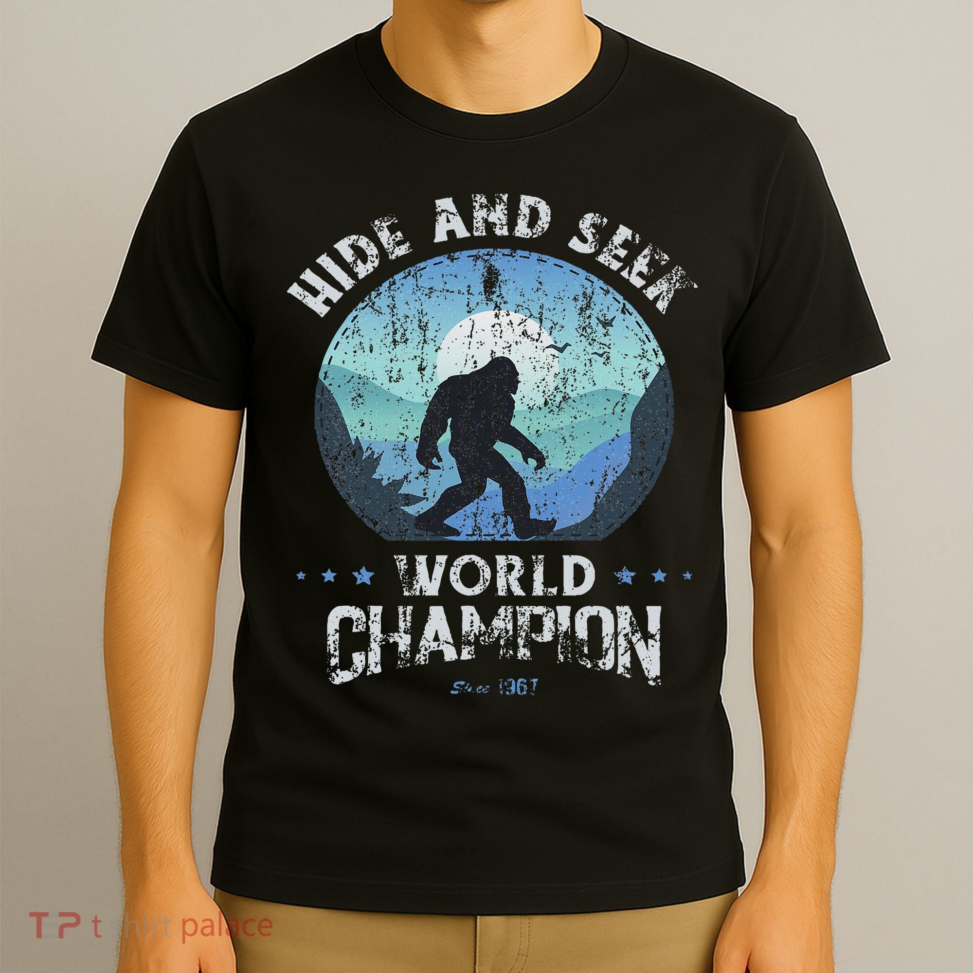 Bigfoo Hide And Seek, Bigfoot Hide And Seek Champion T-Shirt
