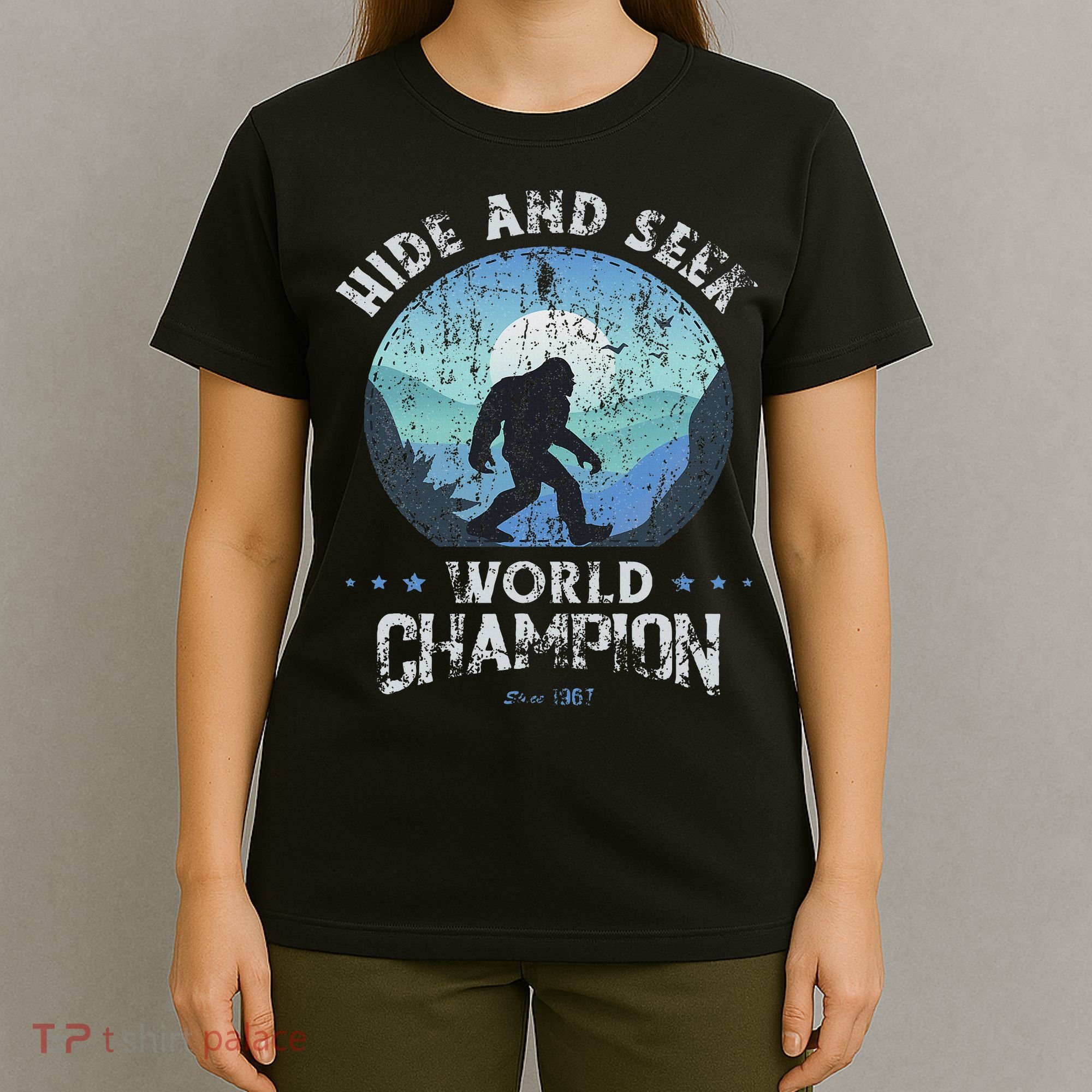 Bigfoo Hide And Seek, Bigfoot Hide And Seek Champion T-Shirt