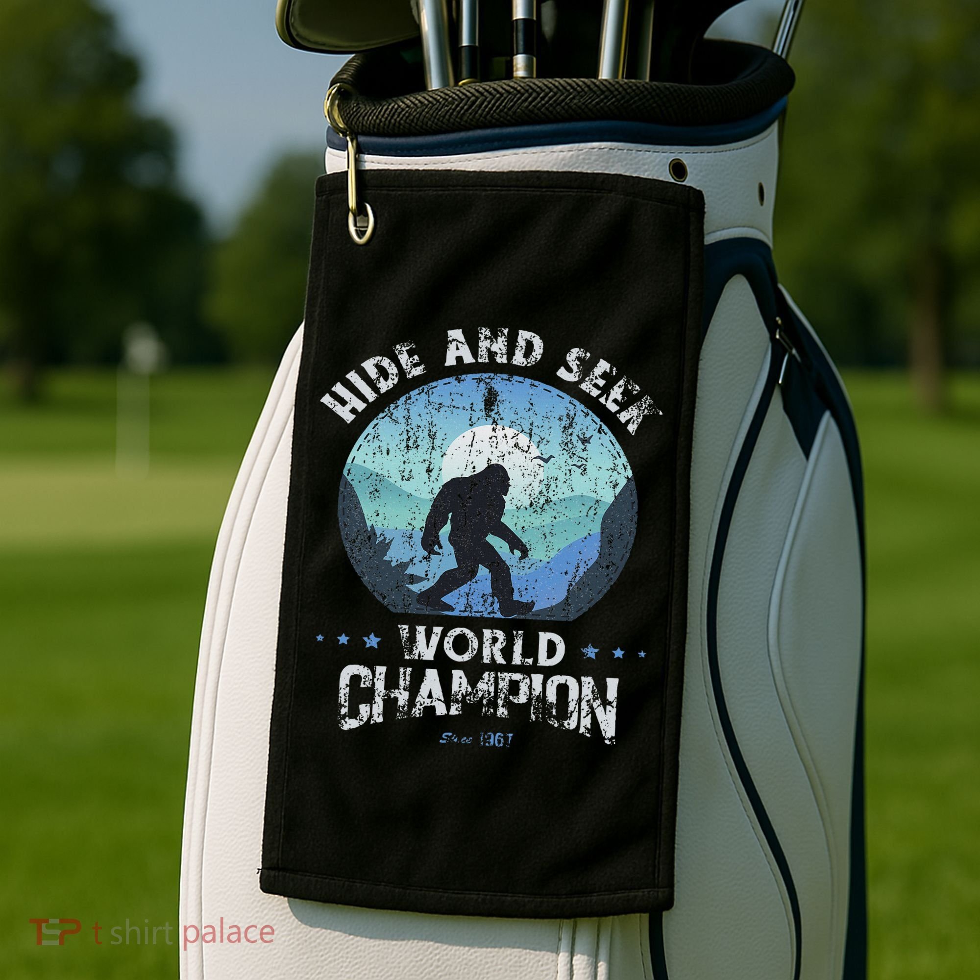 Bigfoo Hide And Seek, Bigfoot Hide And Seek Champion Golf Towel