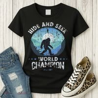 Bigfoo Hide And Seek, Bigfoot Hide And Seek Champion Women's T-Shirt thumb 3