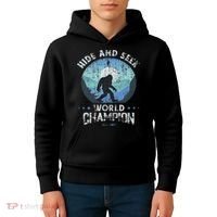 Bigfoo Hide And Seek, Bigfoot Hide And Seek Champion Kids Hoodie thumb 4