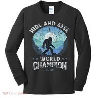 Bigfoo Hide And Seek, Bigfoot Hide And Seek Champion Kids Long Sleeve Shirt thumb 0
