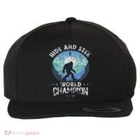 Bigfoo Hide And Seek, Bigfoot Hide And Seek Champion Wool Snapback Cap thumb 0