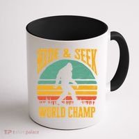 Bigfoot Hide And Seek Champ Sasquatch Retro 70s Gift Coffee Mug thumb 1
