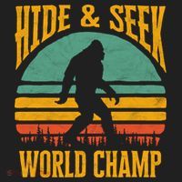 Bigfoot Hide And Seek Champ Sasquatch Retro 70s Gift Hat thumb 2