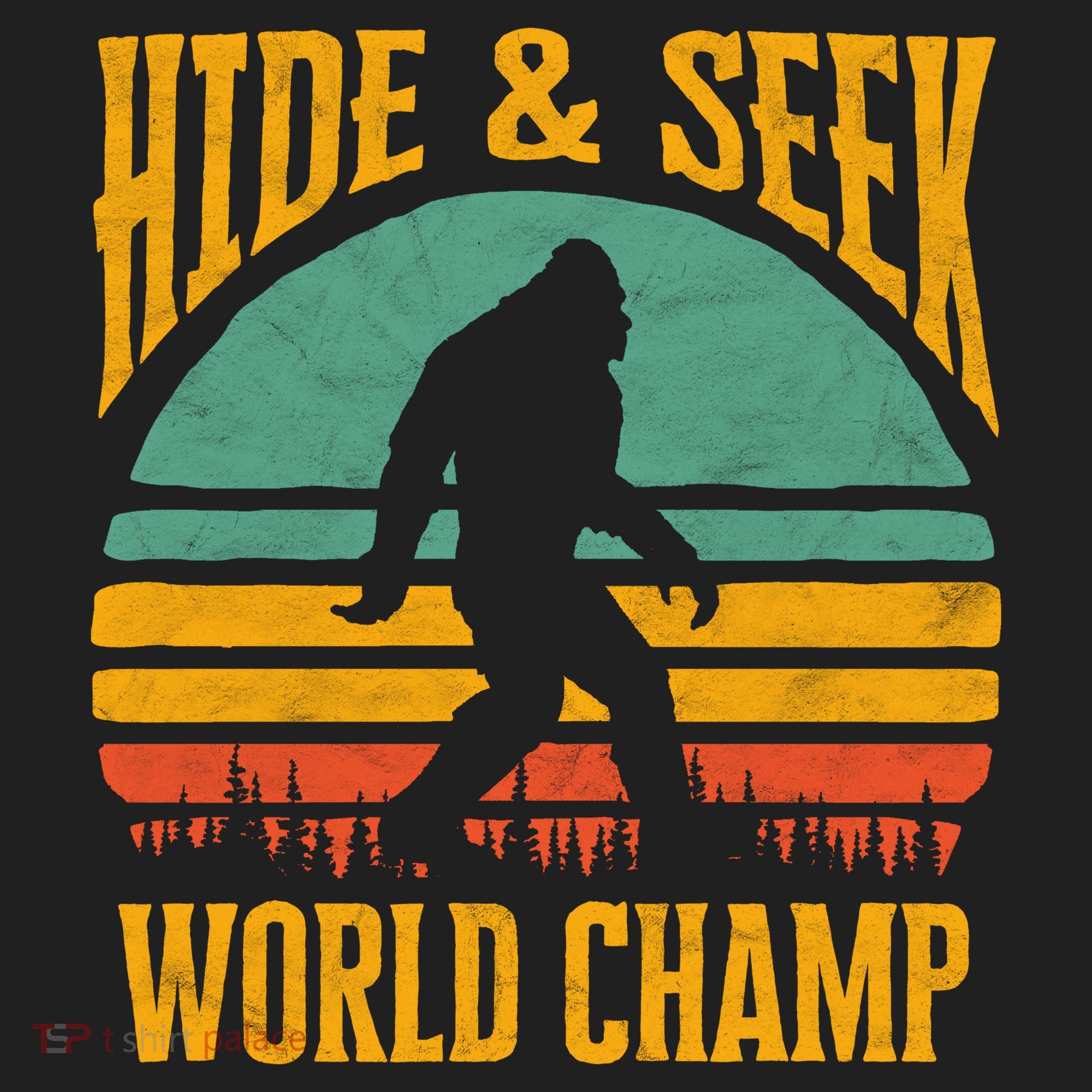 Bigfoot Hide And Seek Champ Sasquatch Retro 70s Gift Hat