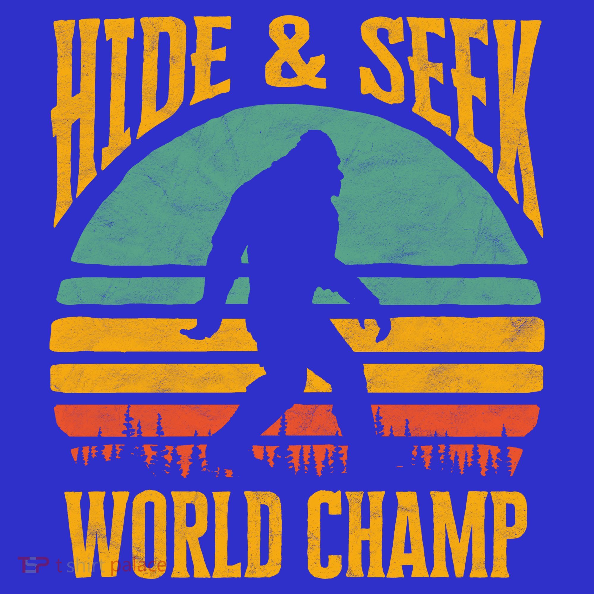 Bigfoot Hide And Seek Champ Sasquatch Retro 70s Gift Women's Tank Top