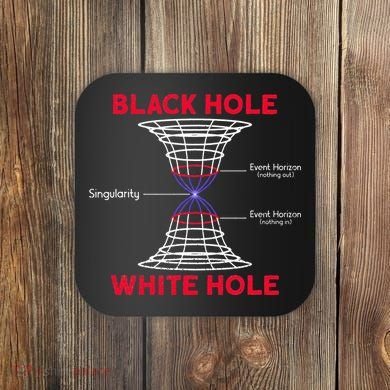 Black Hole Astrophysics Gift Idea Quantum Physics Lover Coaster