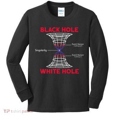 Black Hole Astrophysics Gift Idea Quantum Physics Lover Kids Long Sleeve Shirt