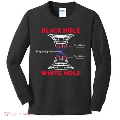 Black Hole Astrophysics Gift Idea Quantum Physics Lover Kids Long Sleeve Shirt