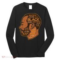 Black History Afro Man Words African American Father Dad Long Sleeve Shirt thumb 0
