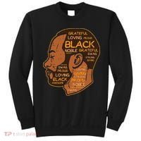 Black History Afro Man Words African American Father Dad Sweatshirt thumb 0