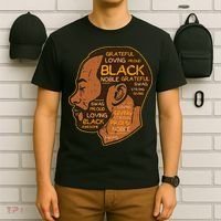 Black History Afro Man Words African American Father Dad T-Shirt thumb 6