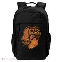 Black History Afro Man Words African American Father Dad Backpack thumb 0