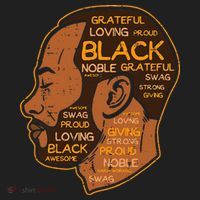 Black History Afro Man Words African American Father Dad Beanie thumb 2