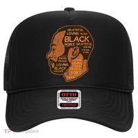 Black History Afro Man Words African American Father Dad Hat thumb 0
