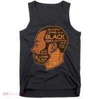 Black History Afro Man Words African American Father Dad Tank Top thumb 0