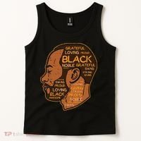 Black History Afro Man Words African American Father Dad Tank Top thumb 2