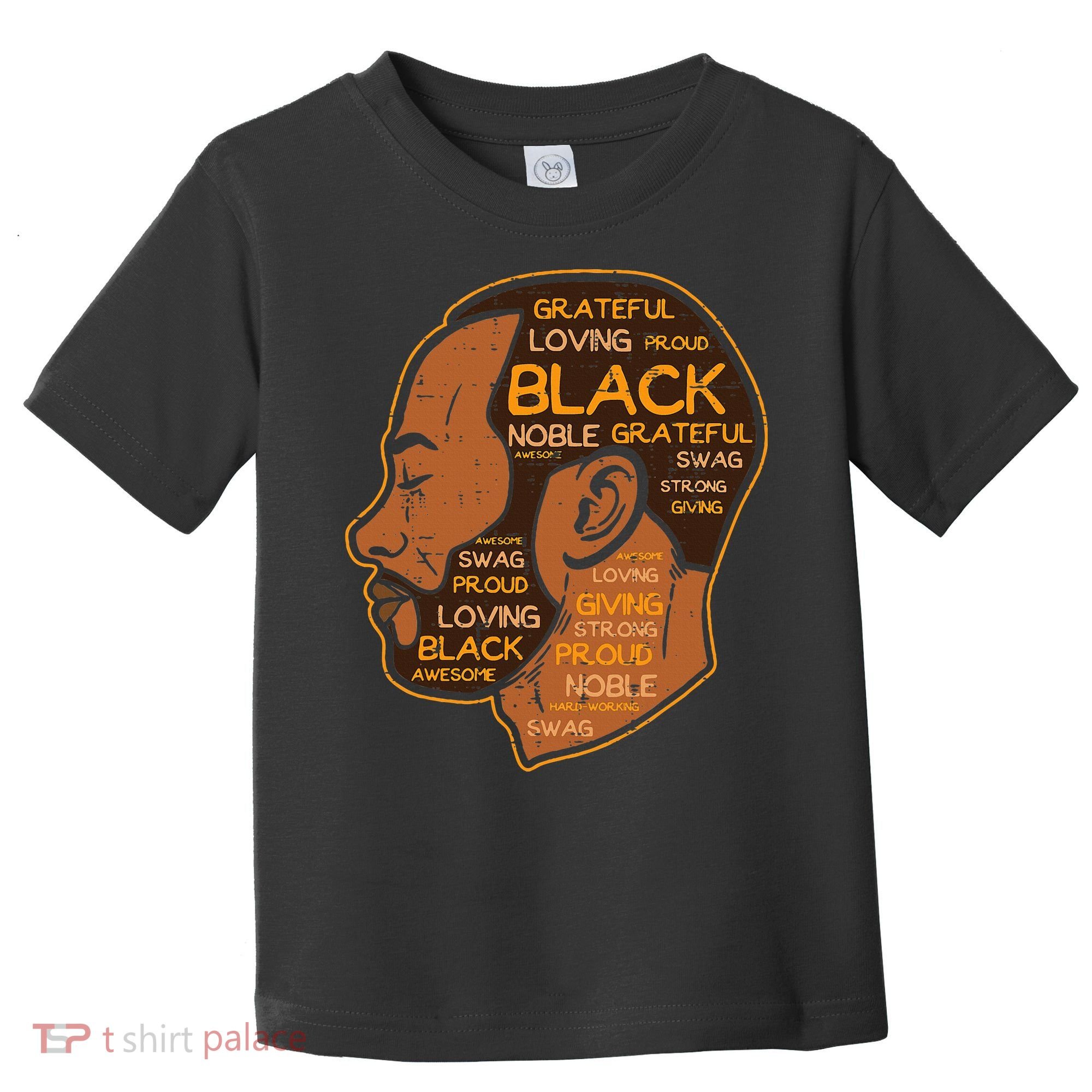 Black History Afro Man Words African American Father Dad Toddler T-Shirt