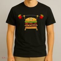Best Hamburger Art Cheeseburger Fast Food Lovers T-Shirt thumb 3