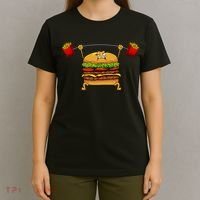 Best Hamburger Art Cheeseburger Fast Food Lovers T-Shirt thumb 4