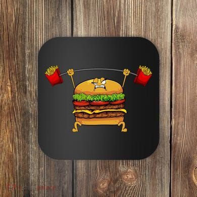 Best Hamburger Art Cheeseburger Fast Food Lovers Coaster