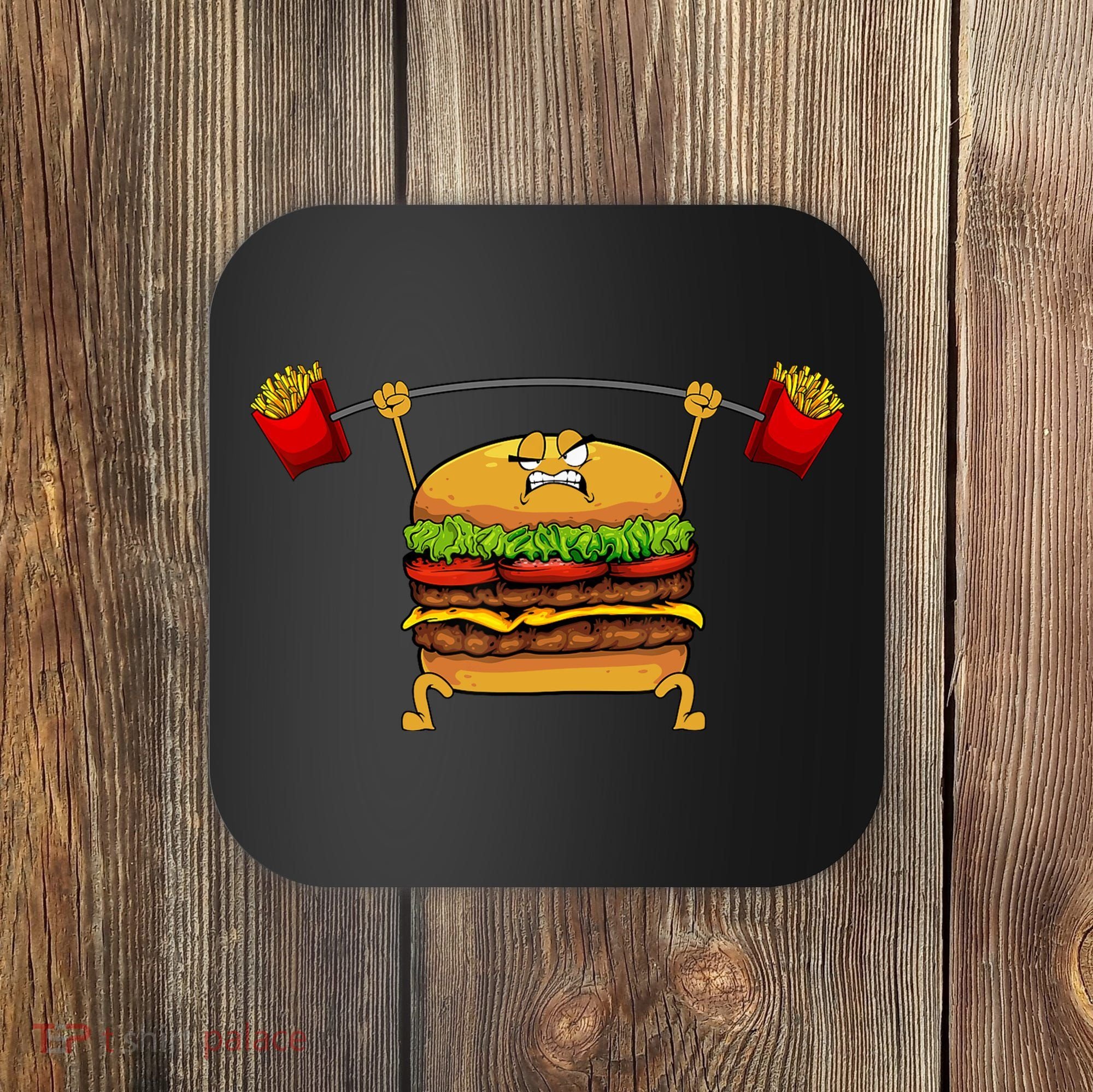 Best Hamburger Art Cheeseburger Fast Food Lovers Coaster