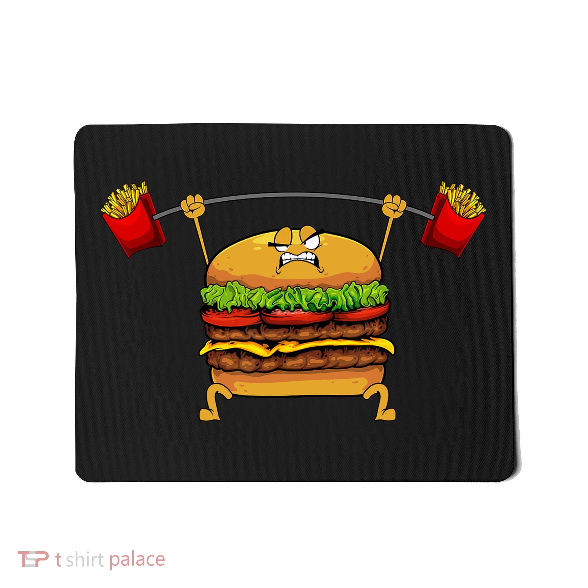 Best Hamburger Art Cheeseburger Fast Food Lovers Mousepad