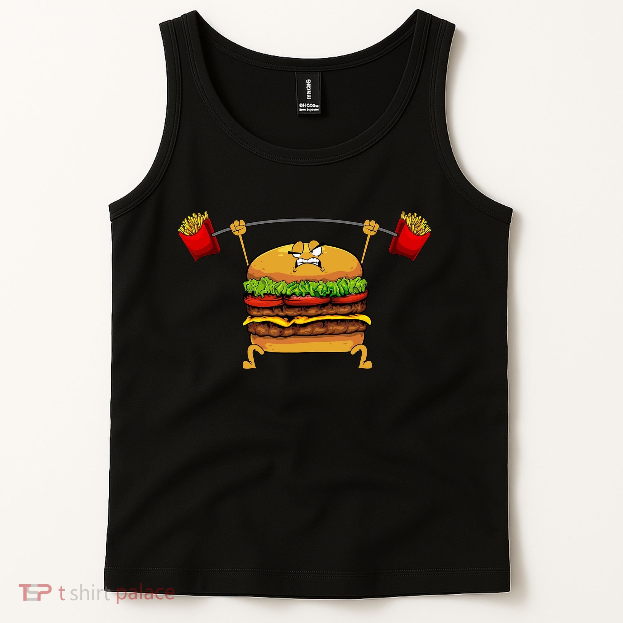 Best Hamburger Art Cheeseburger Fast Food Lovers Tank Top
