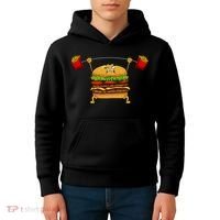 Best Hamburger Art Cheeseburger Fast Food Lovers Kids Hoodie thumb 4