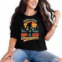 Bigfoot Hide and Seek Champ Sasquatch Hiding Champion Retro Comfort Colors T-Shirt thumb 0