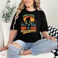 Bigfoot Hide and Seek Champ Sasquatch Hiding Champion Retro Comfort Colors T-Shirt thumb 2