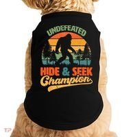 Bigfoot Hide and Seek Champ Sasquatch Hiding Champion Retro Doggie Tank thumb 0