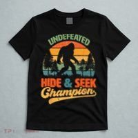 Bigfoot Hide and Seek Champ Sasquatch Hiding Champion Retro T-Shirt thumb 5
