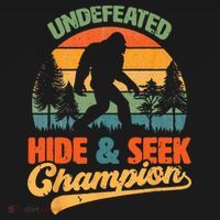 Bigfoot Hide and Seek Champ Sasquatch Hiding Champion Retro Women's Hoodie thumb 2