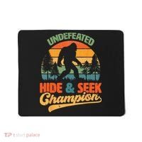 Bigfoot Hide and Seek Champ Sasquatch Hiding Champion Retro Mousepad thumb 0