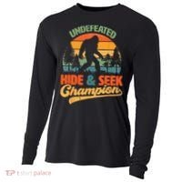 Bigfoot Hide and Seek Champ Sasquatch Hiding Champion Retro Cooling Performance Long Sleeve Crew thumb 0