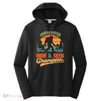 Bigfoot Hide and Seek Champ Sasquatch Hiding Champion Retro Performance Fleece Hoodie thumb 0