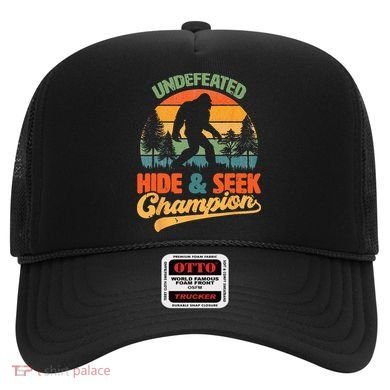Bigfoot Hide and Seek Champ Sasquatch Hiding Champion Retro Hat