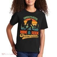 Bigfoot Hide and Seek Champ Sasquatch Hiding Champion Retro Kids T-Shirt thumb 2