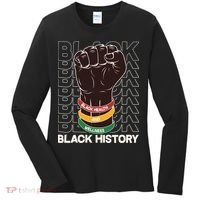 Black Health And Wellness Black History Women's Long Sleeve Shirt thumb 0