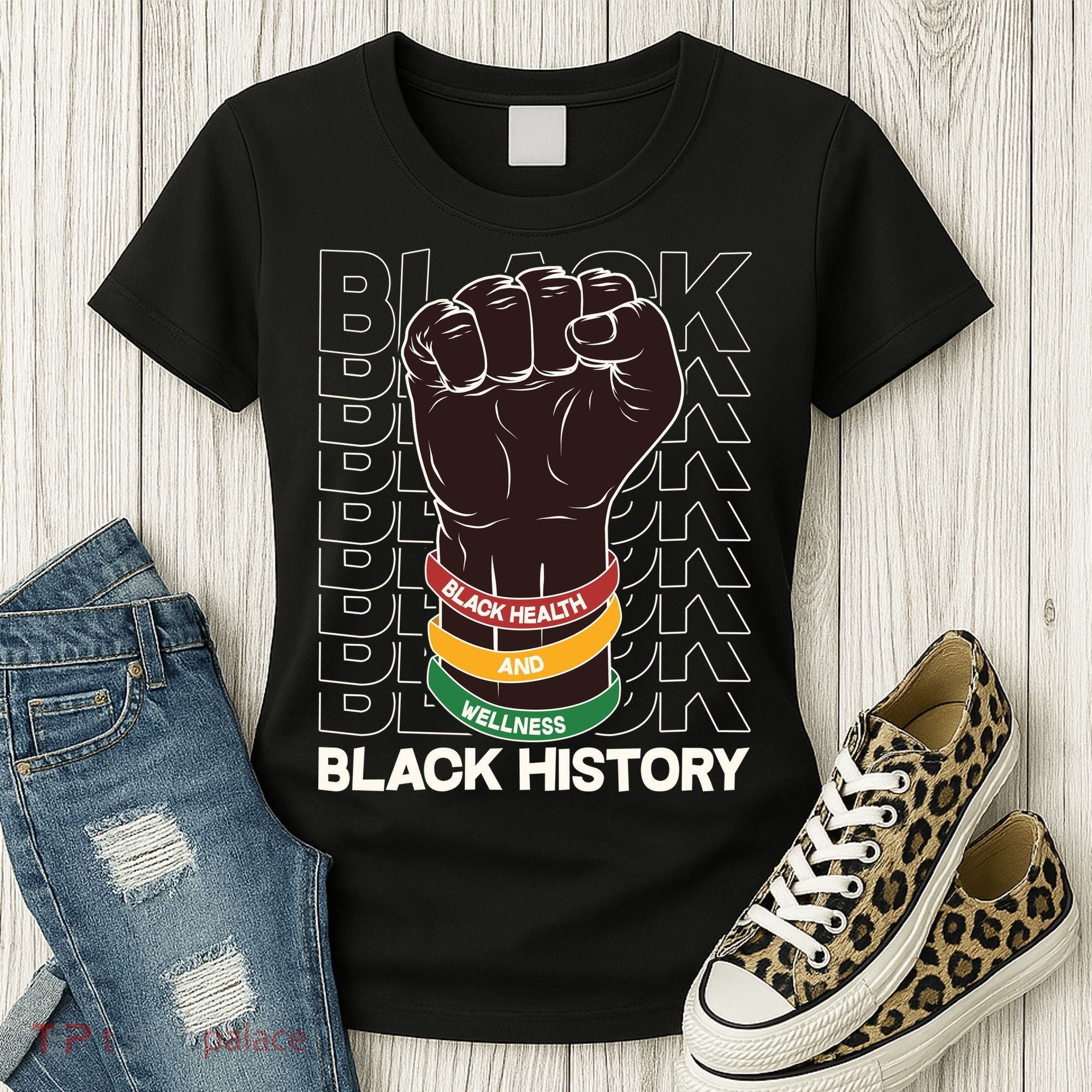 Black Health And Wellness Black History Women's T-Shirt