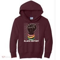 Black Health And Wellness Black History Kids Hoodie thumb 0