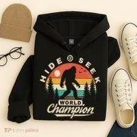 Bigfoot Hide And Seek World Champion Sasquatch Hoodie thumb 4