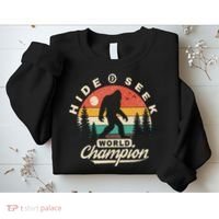 Bigfoot Hide And Seek World Champion Sasquatch Sweatshirt thumb 2