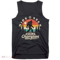 Bigfoot Hide And Seek World Champion Sasquatch Tank Top thumb 0